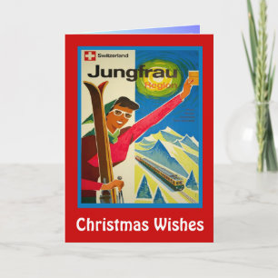 Jul Önskemål, Jungfrau, Schweiz Helgkort