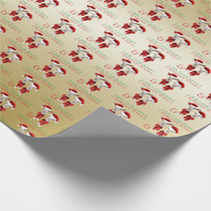 Jul Önskemål och Little Goat Kisses Guld Presentpapper