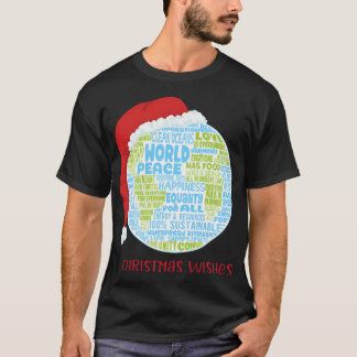 Jul-Önskemål - Vision av världsfreden - Jord W T Shirt