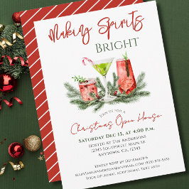 Jul Open House Skapar Spirits Bright Inbjudningar