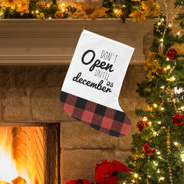 Jul Öppna inte | HELGDAG Stor Julstrumpa