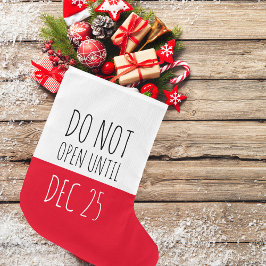 Jul Öppna inte | HELGDAG Stor Julstrumpa