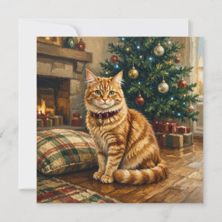 jul orange tabby inbjudningar