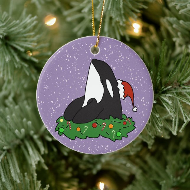 jul Orca Killer Whale Julgransprydnad Keramik (Träd)
