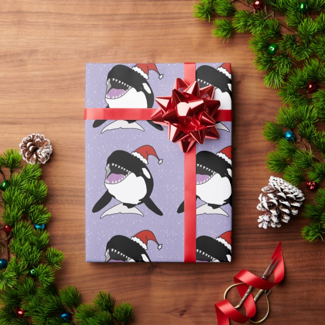 jul Orca Killer Whale Presentpapper (Julgåva)