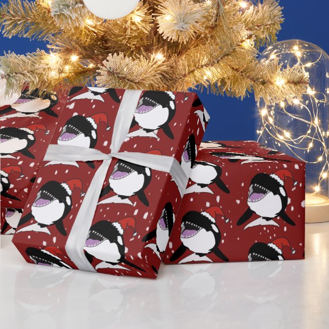 jul Orca Killer Whale Presentpapper (Helgdagar)