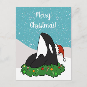Jul Orca-kort Vykort