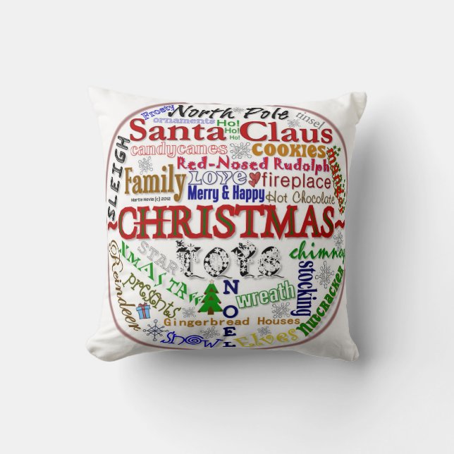 Jul Ord-Art - MoJo Pillows Kudde (Framsida)