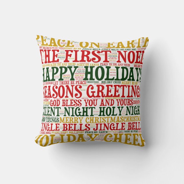 Jul Ord Cloud Pillow, Stil 2 Kudde (Framsida)
