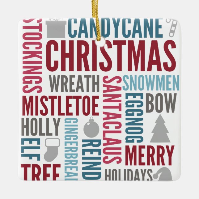 Jul Ord Helgdag Ceramic Ornament (Framsida)