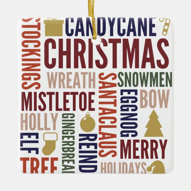 Jul Ord Helgdag Ceramic Ornament (Framsida)