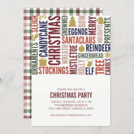 Jul Ord Julfest-inbjudan Inbjudningar