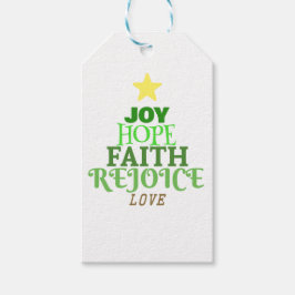 Jul Ord Julgran Presentetikett