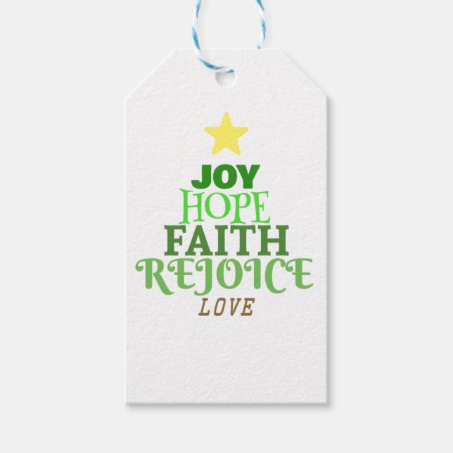 Jul Ord Julgran Presentetikett (Framsidan)