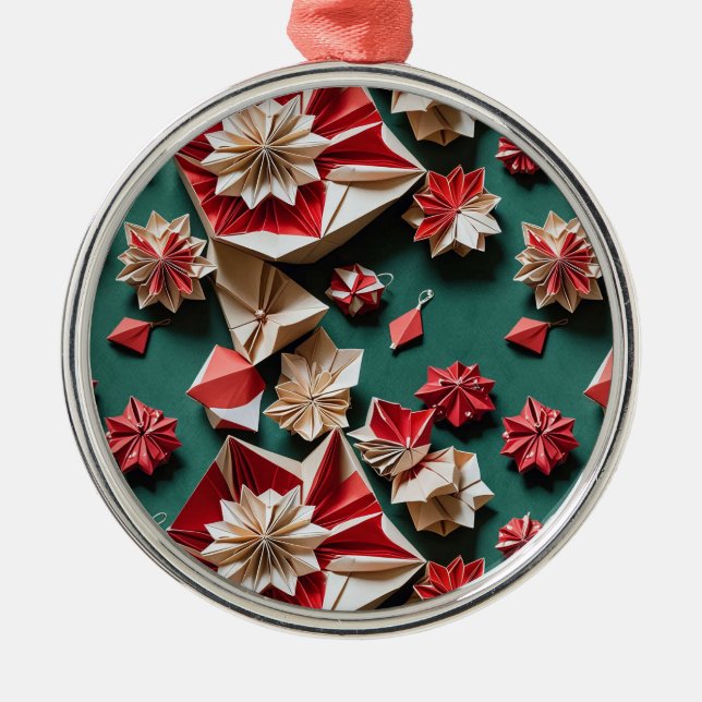Jul origami hantverk11- Keramisk Ornament (Framsidan)