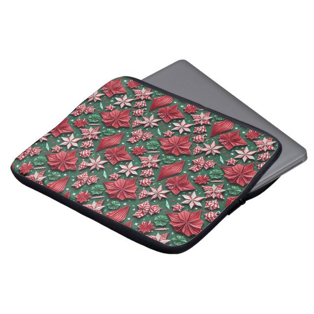 Jul origami hantverk 12 - Bärbar datorskydd Laptop Fodral (Framsida topp)