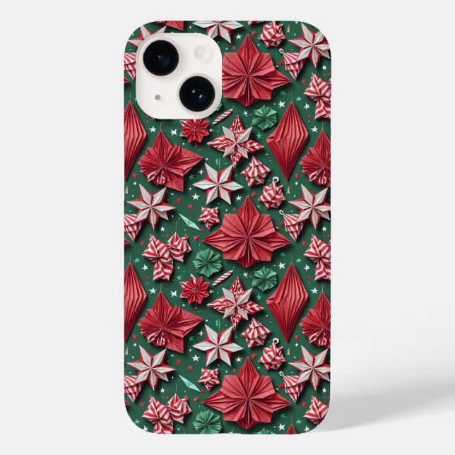 Jul origami hantverk 12 - Iphone Fodral (Baksida)
