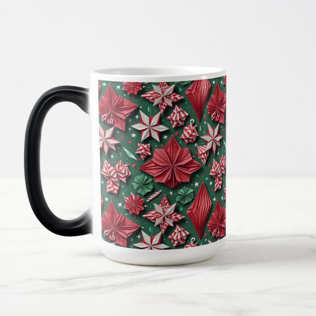 Jul origami hantverk 12 - Kaffe kopp (Vänster)