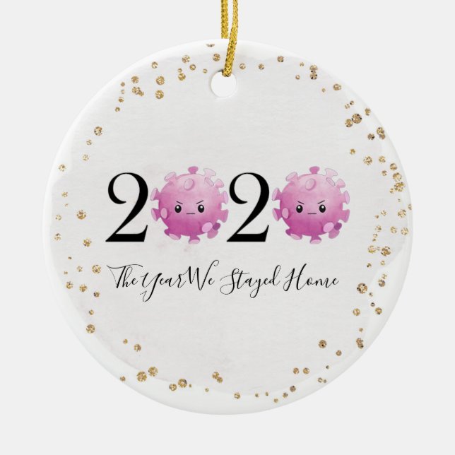 Jul Ornament 2020 Quarantine Virus Pandemic (Framsidan)