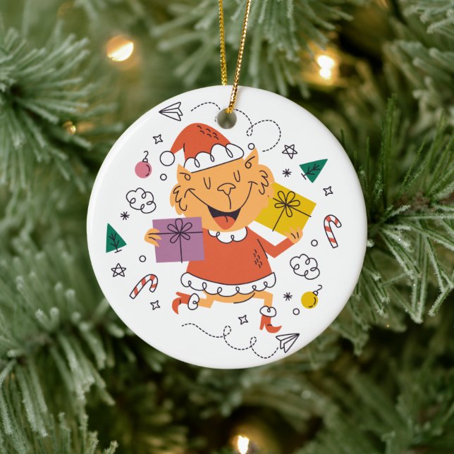 Jul Ornament 2 ansikte (Träd)