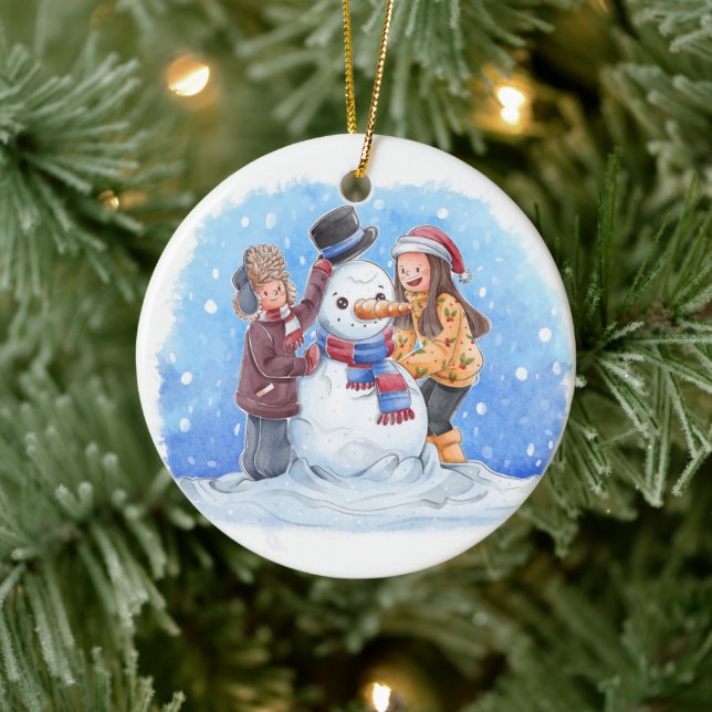 Jul Ornament 2 ansikte (Träd)