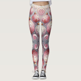 Jul Ornament Bollar Rosa White w/Swirls Leggings