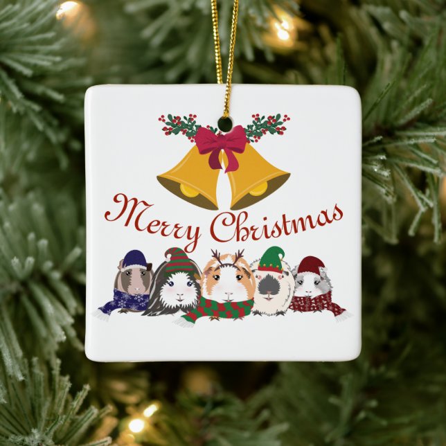 Jul Ornament Guinea Grisar (Träd)