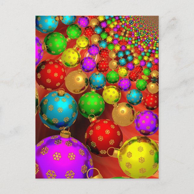 Jul Ornament Jamboree Helg Vykort (Framsida)