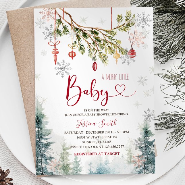 Jul Ornament Julfest Inbjudan (Skapare uppladdad)