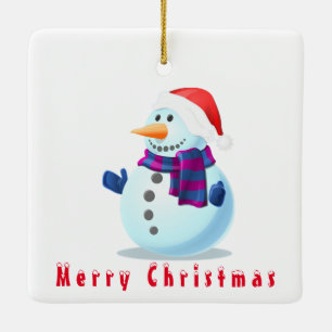Jul Ornament Lycklig Snögubbe