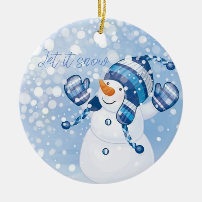 Jul Ornament Snögubbe (Framsidan)
