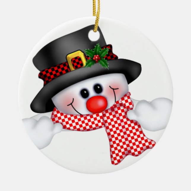 Jul Ornament Snögubbe (Framsidan)