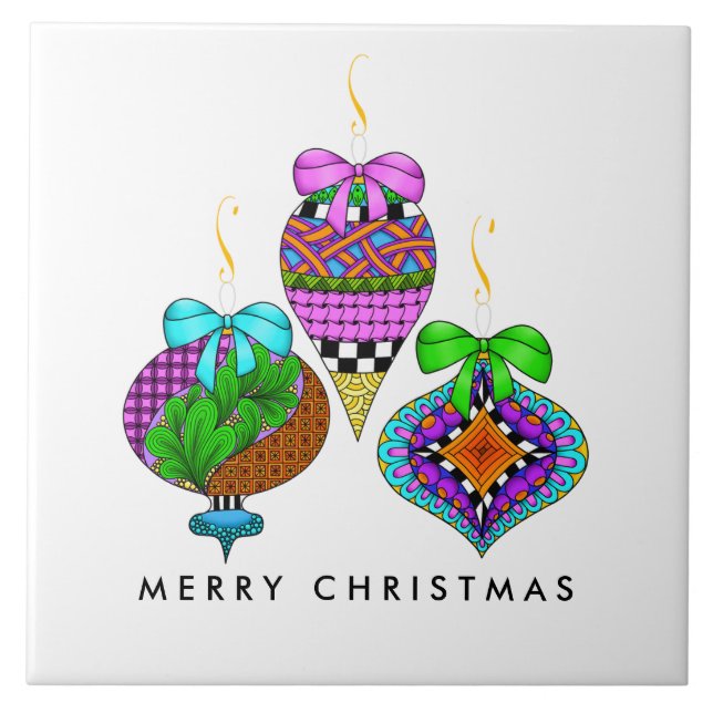 Jul Ornament Twist Kakelplatta (Framsidan)