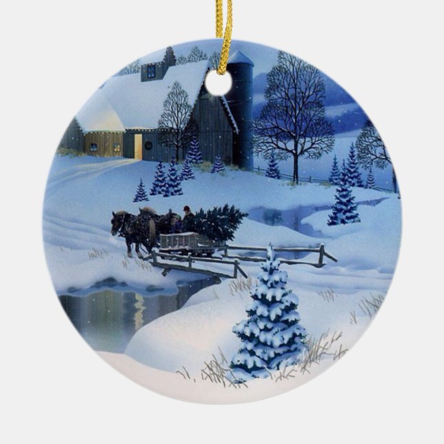 Jul Ornament Winter Scene (Framsidan)