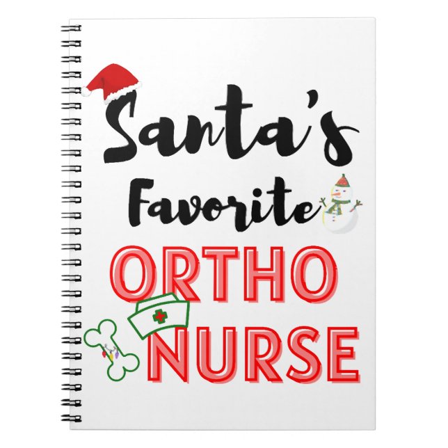 Jul Orthopedic Nurse Anteckningsbok (Framsidan)