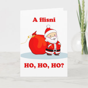 Jul på albanska, Talar du Ho, Ho, Ho? Kort