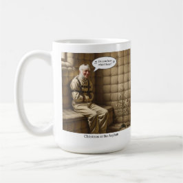 Jul på asylen kaffemugg