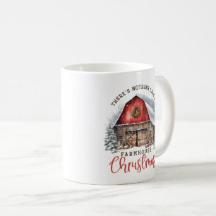 Jul på bondgård kaffemugg