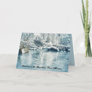 Jul på den Beaverhead floden, Montana Helgkort