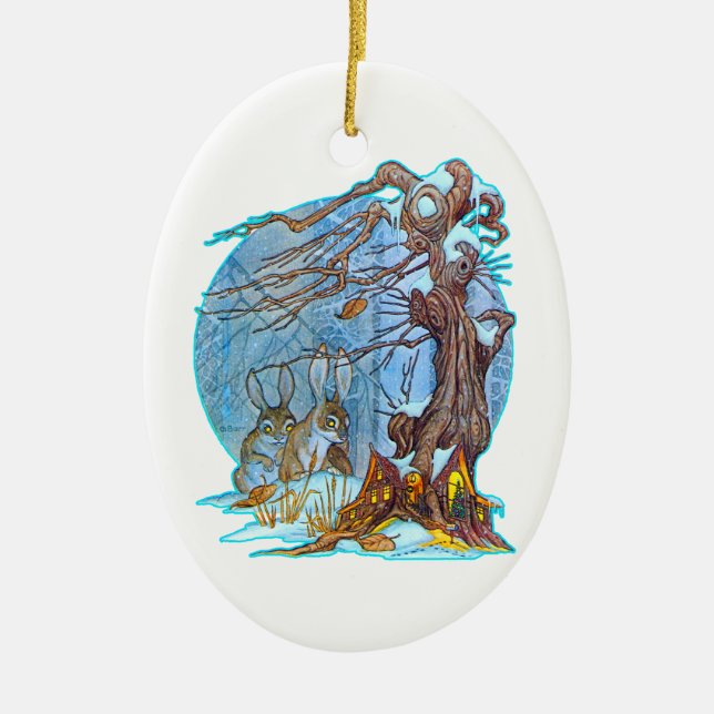 Jul på Elf Hall Ornament (Framsidan)