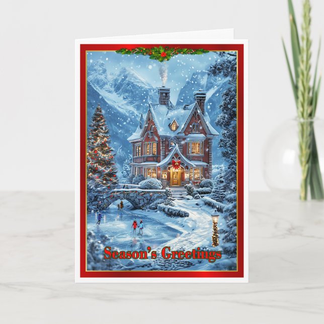 Jul på familjepunkten kort (Framsida)