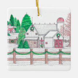 Jul på Farm Ornament