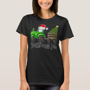 Jul på Farm Tractor Santa Farmer Christm T Shirt