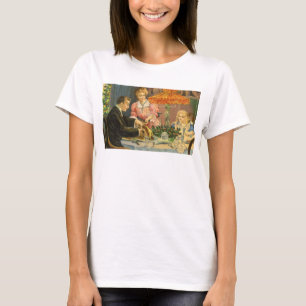 Jul på gammalt vis, viktoriansk familjemiddag t shirt