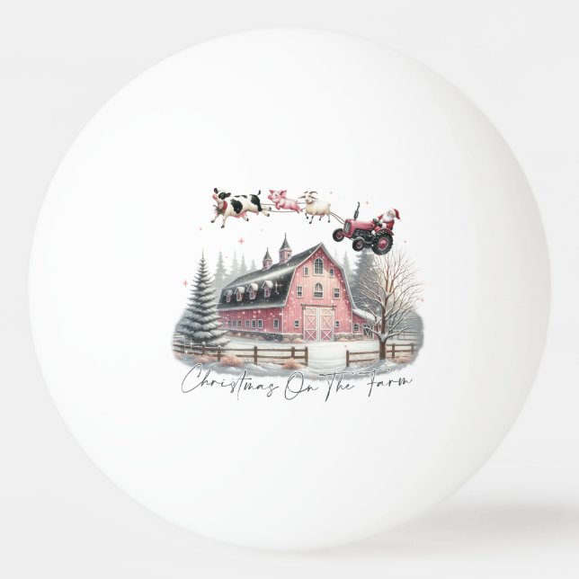 Jul på gården, God jul Pingisboll (Framsidan)