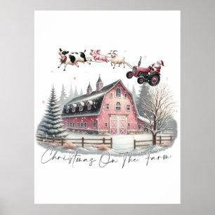 Jul på gården, God jul Poster