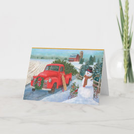 Jul på gården helgkort