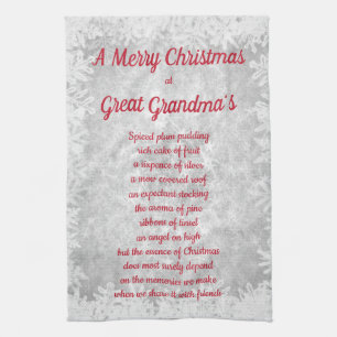 Jul på Great Grandmas House Kitchen Towels Kökshandduk