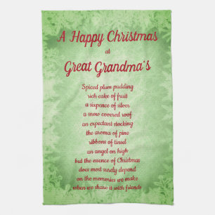 Jul på Great Grandmas House Kitchen Towels Kökshandduk