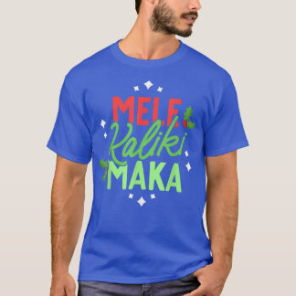 Jul på Hawaii Mele Kalikimaka Hawaiian Holid T Shirt